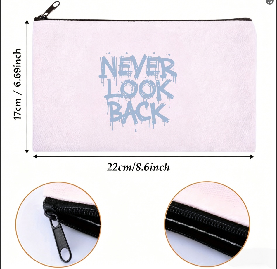 Skincare Quote - 1PC 라이트 블루 드리핑 네버 룩