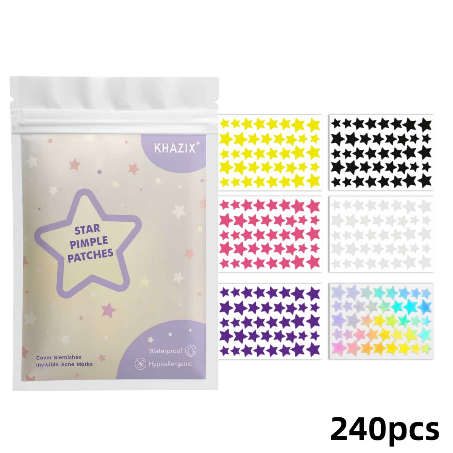 240개 스타 모양 여드름 패치, 페이스용 하이드로콜로 - Hydrocolloid Acne Patch 리뷰 및 가격