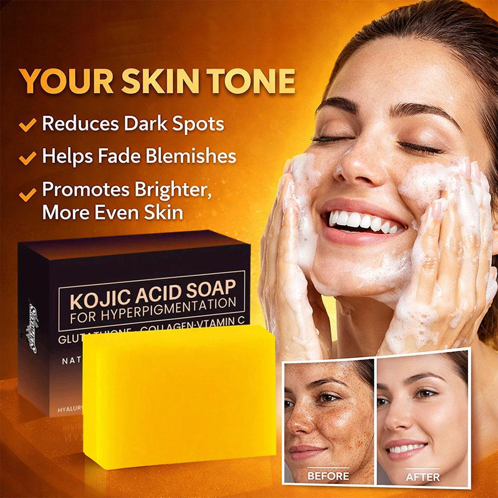 3.53oz 코직산 비누 수제 비누, 콜라겐과 비타민  - Kojic Acid Soap 리뷰 및 가격